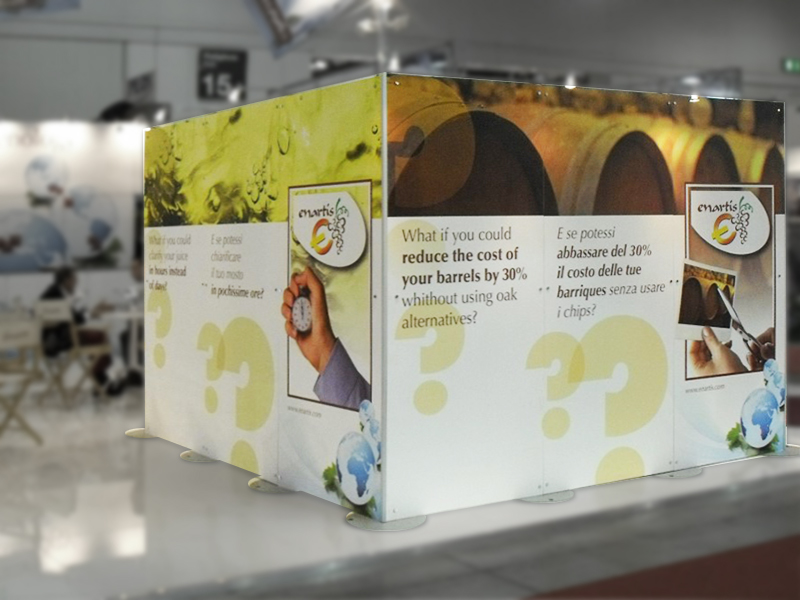 Quadra Mono Messestand Montage 5 Fastand accessori stand fiera