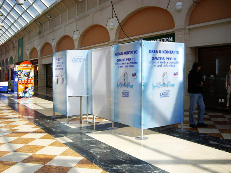 Quadra Mono Messestand Montage 4 Fastand accessori stand fiera