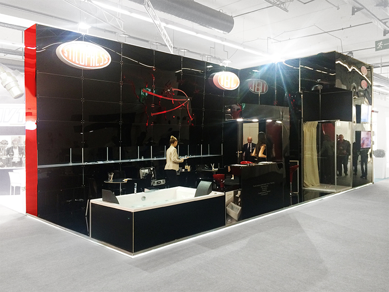 Foto modulare struktur Quadra Kube 25 Fastand accessori stand fiera