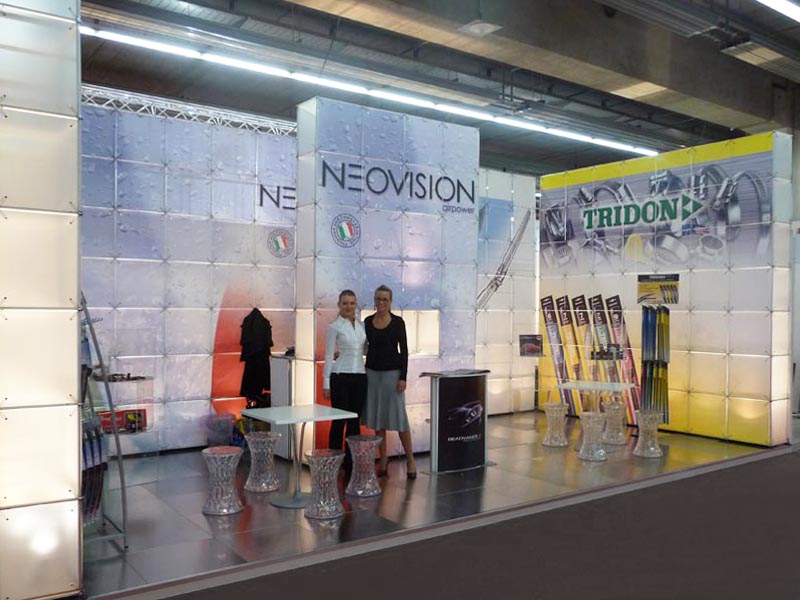 Foto modulare struktur Quadra Kube 11 Fastand accessori stand fiera