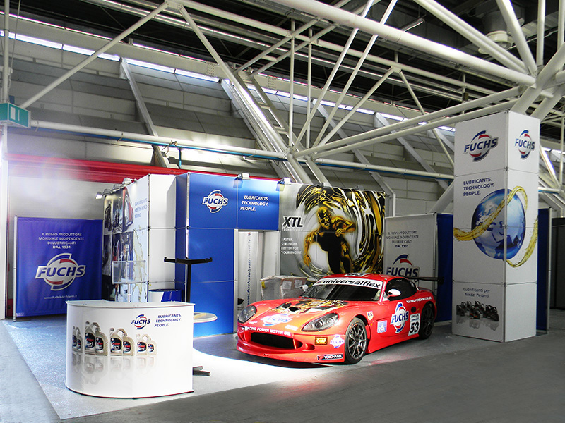 Foto modulare struktur Quadra Kube 17 Fastand accessori stand fiera