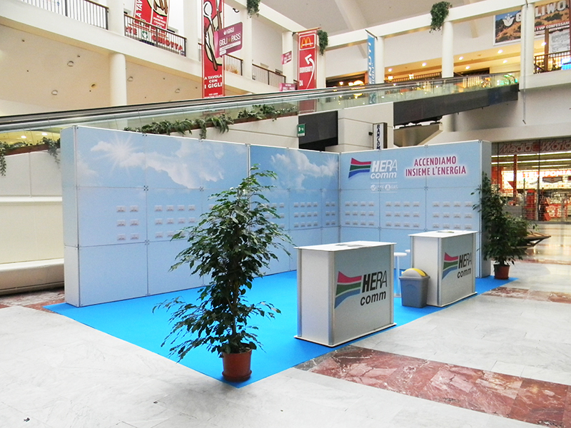 Foto modulare struktur Quadra Kube 15 Fastand accessori stand fiera
