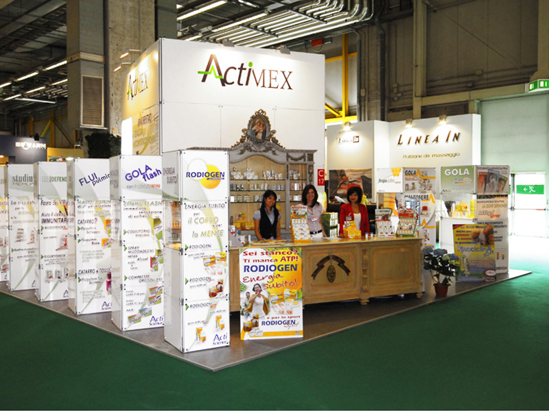 Quadra Mono Messestand Montage 13 Fastand accessori stand fiera