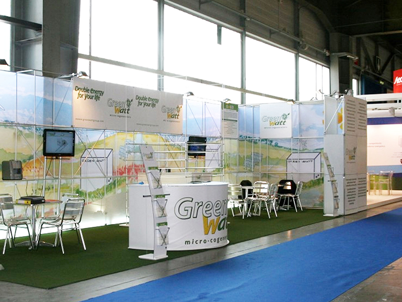 Foto modulare struktur Quadra Kube 5 Fastand accessori stand fiera