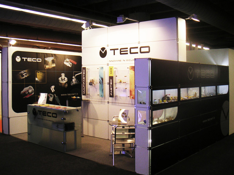 Foto modulare struktur Quadra Kube 2 Fastand accessori stand fiera