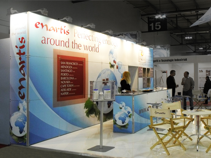 Foto modulare struktur Quadra Kube 3 Fastand accessori stand fiera