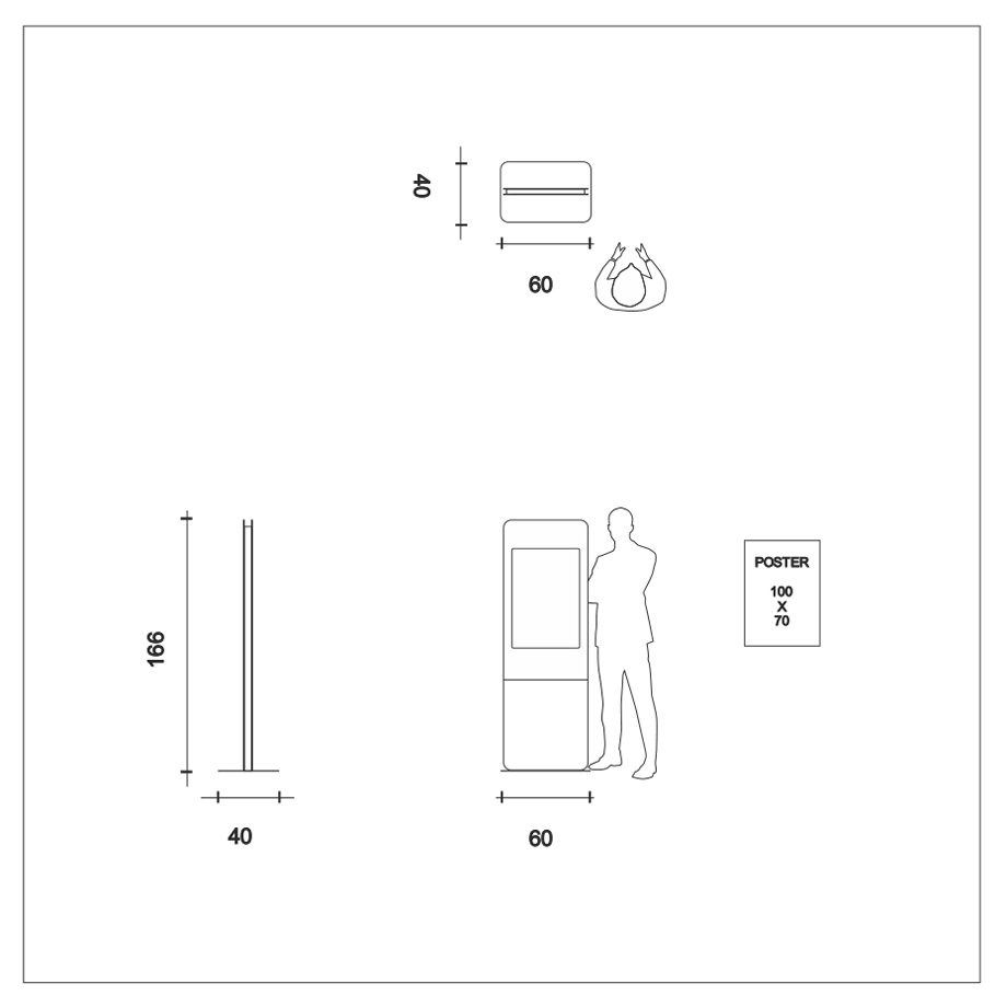 vittoria beidseitiges Schnellwechselplakat