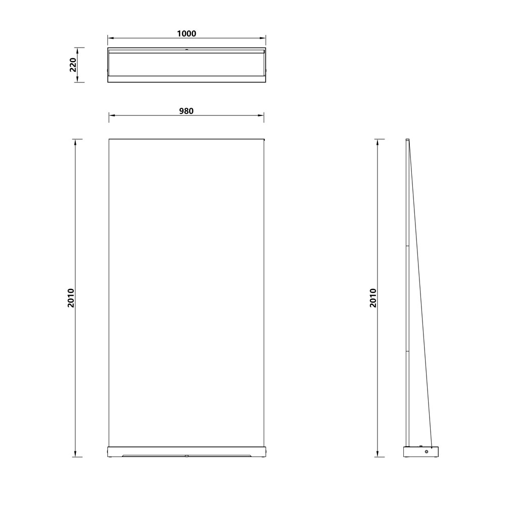Maße Roll-up-Aufsteller