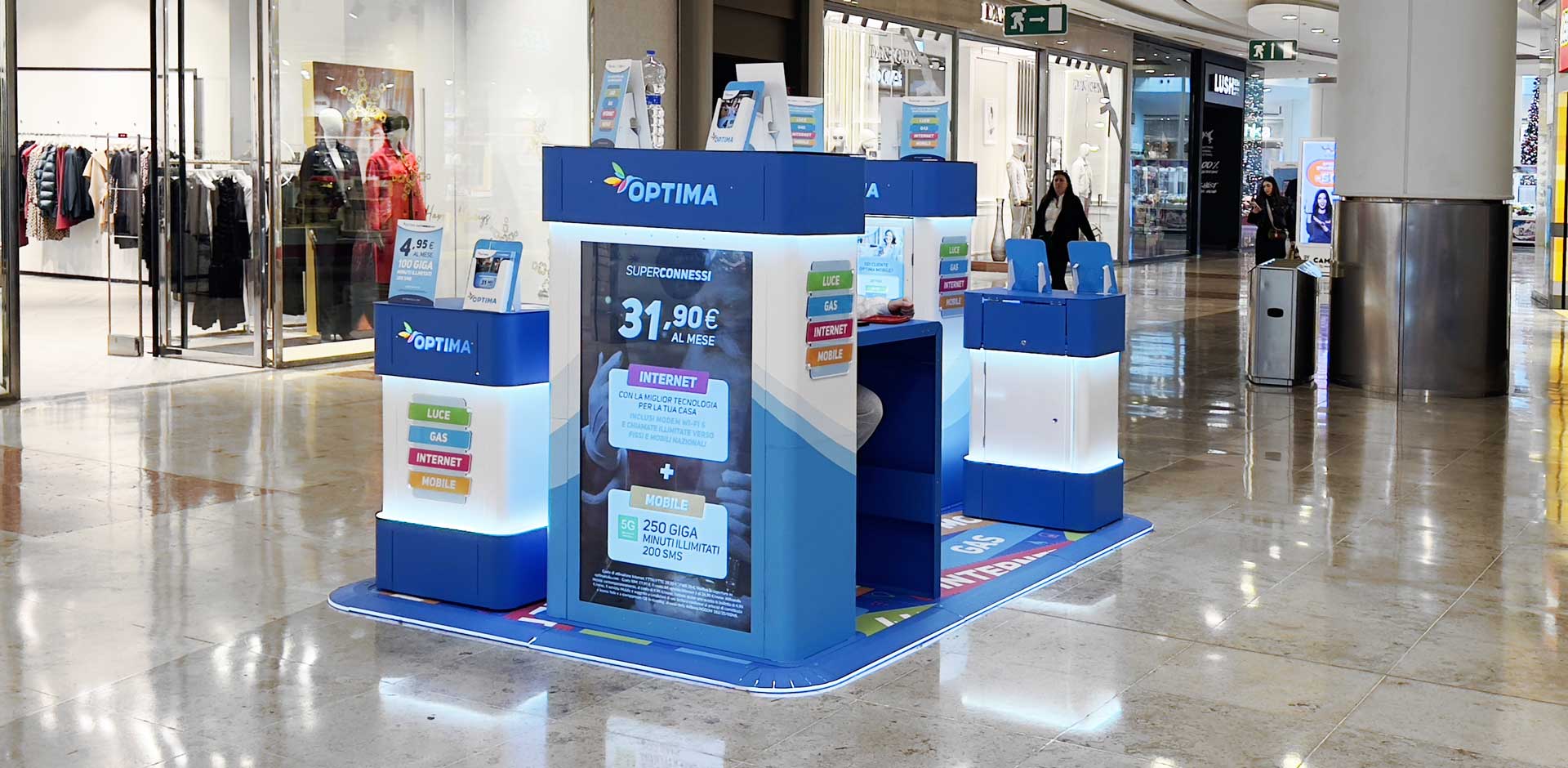 Messestand für Einkaufszentren