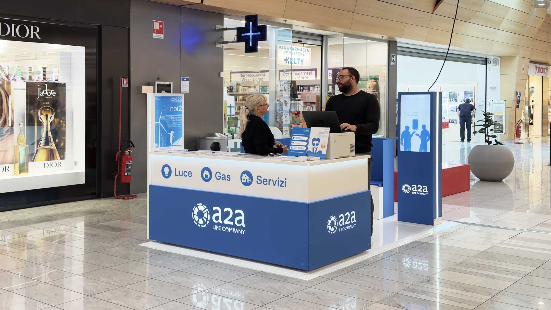Messestand für Einkaufszentren
