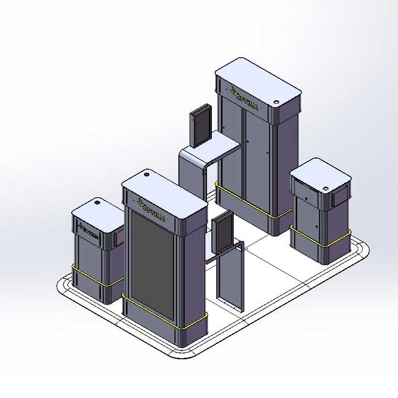 Messestand für Einkaufszentren