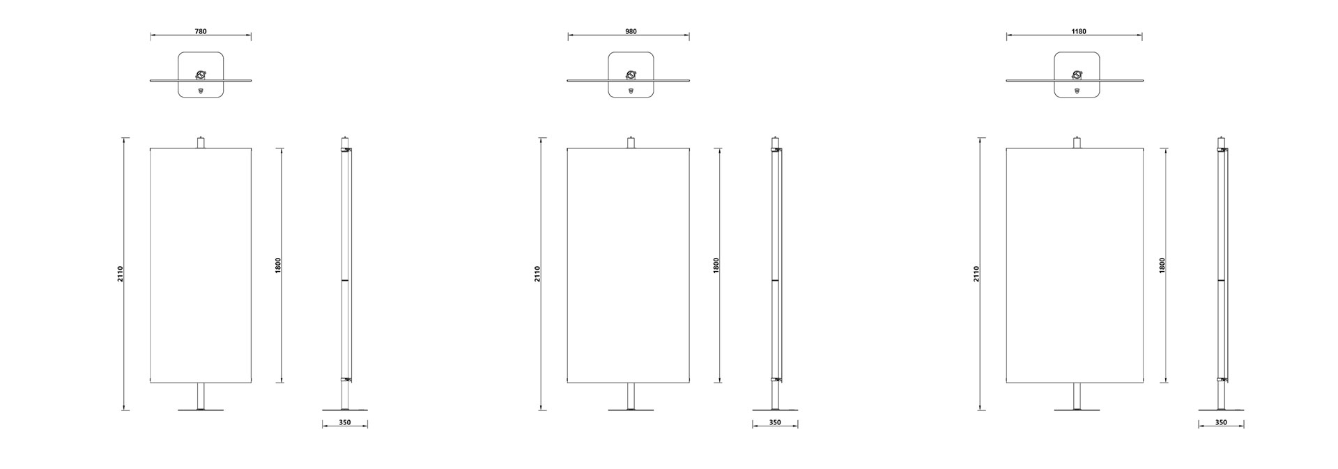 Teleskopischer Bannerständer