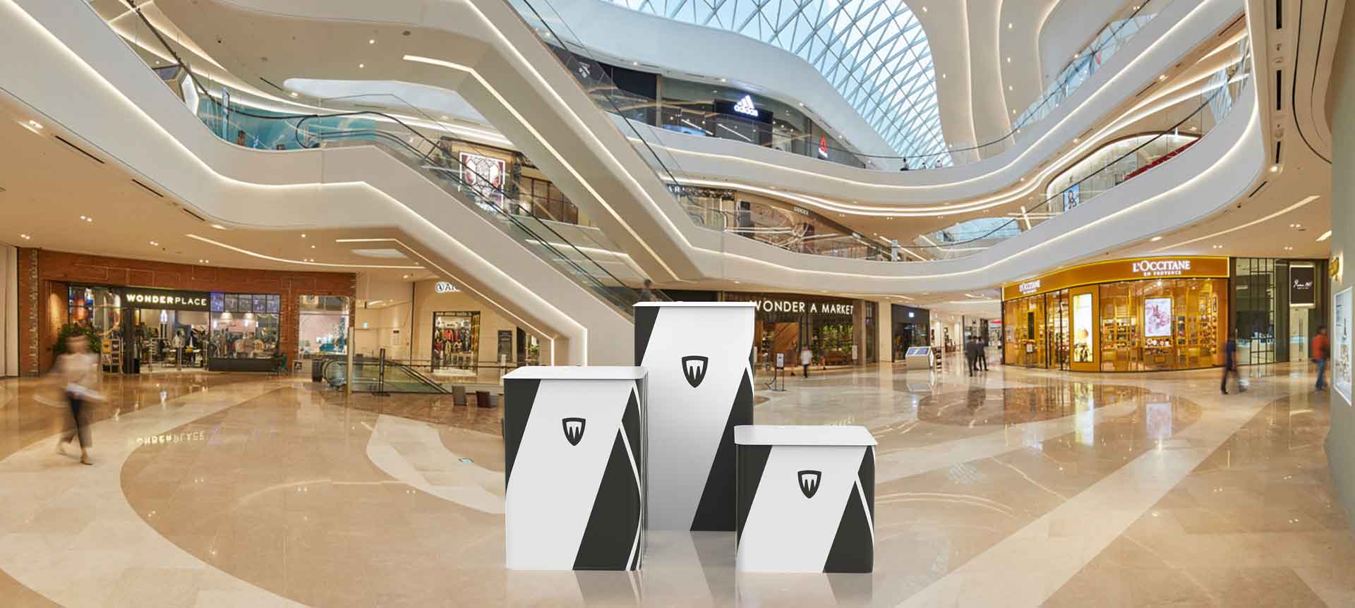 rechteckiger Ausstellungsständer