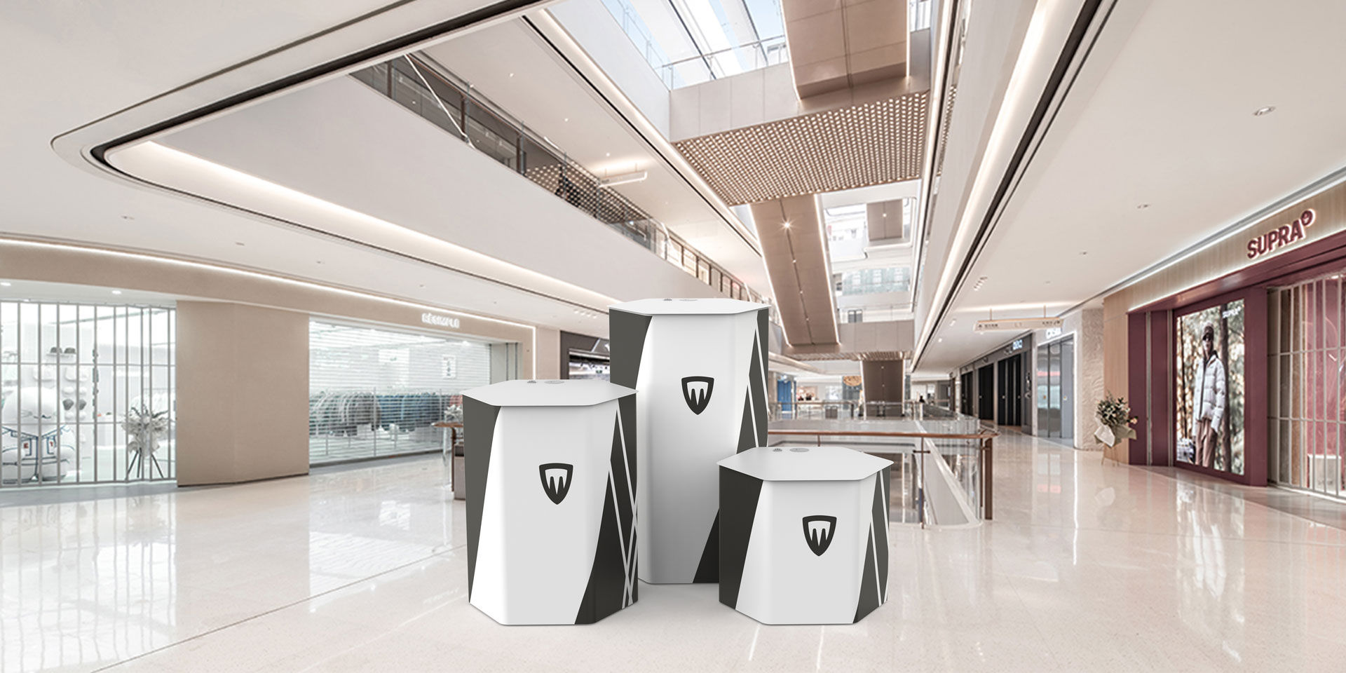 Sechseckiges Display