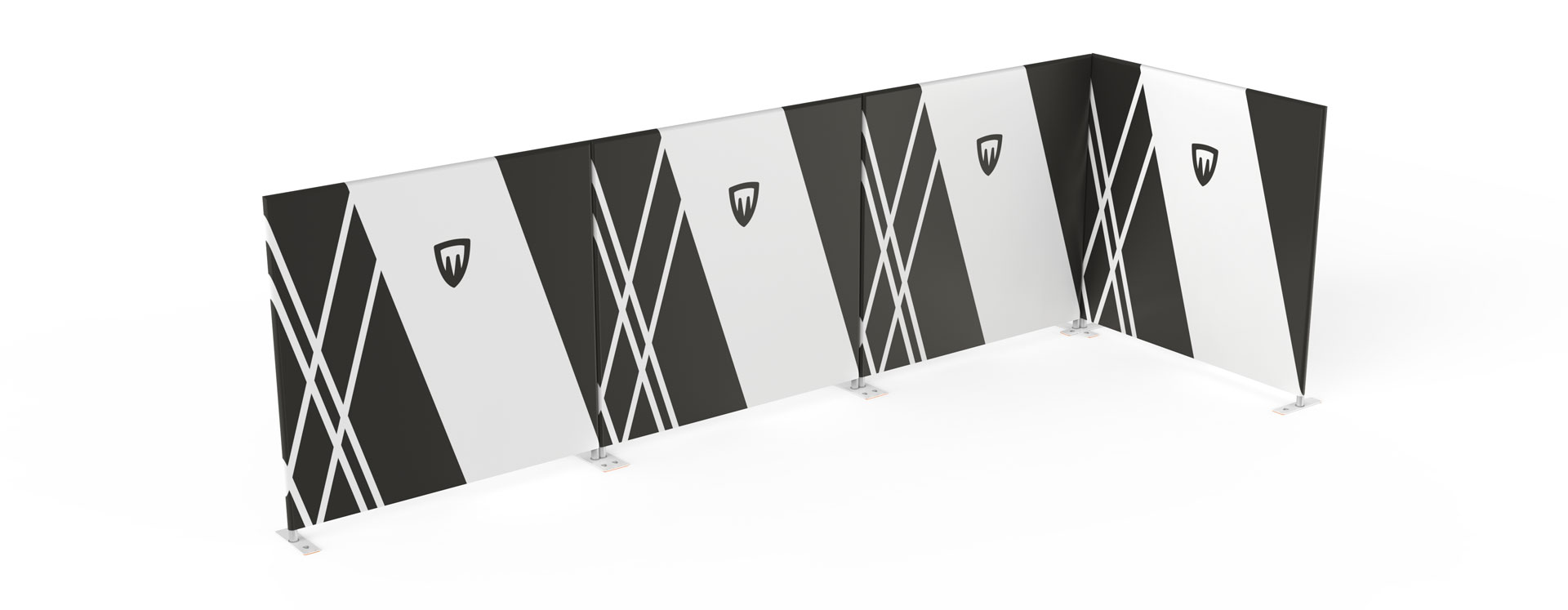 Selbsttragende Mauer für Handelsmesse