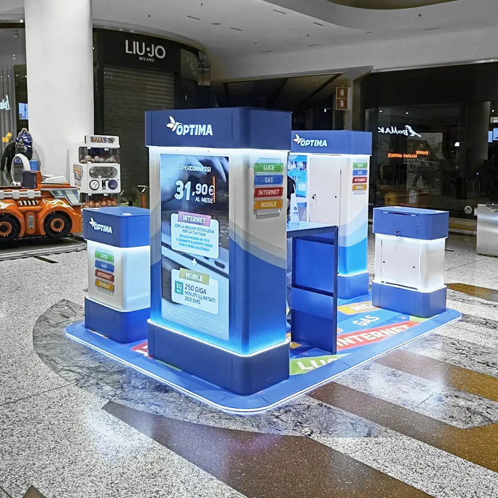 optima1 Einkaufszentrum-Stand in Mailand